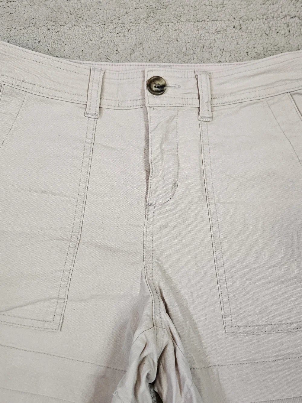 a new day Beige High-Rise Utility Shorts Size 2